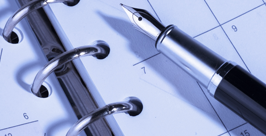 binder with pen